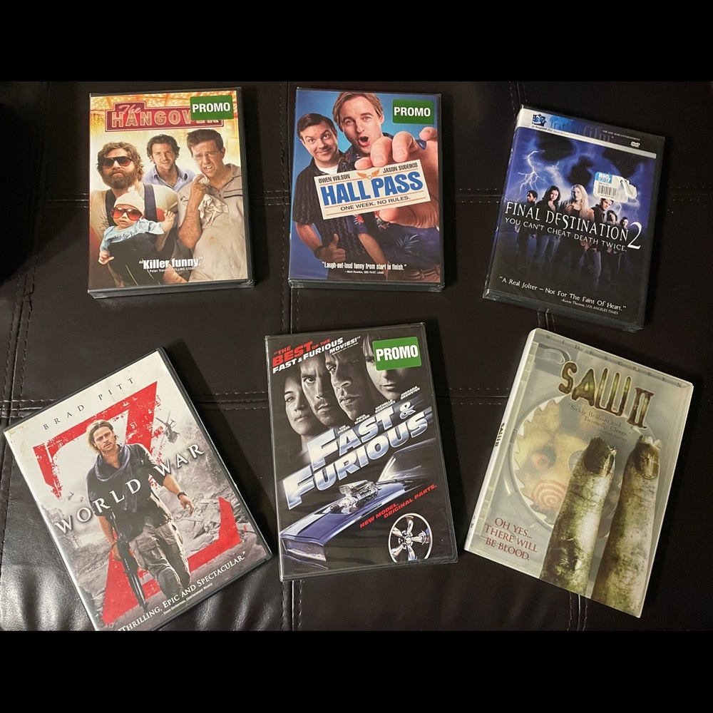 DVD Bundle- 19 Movies. 4 Blu-Ray (5) movies- The rest regular DVD’s.